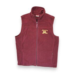 Colosseum Minnesota Women's Zip Up Sleeveless Vest Medium Fleece Embroidered‎